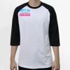 Raglan 3/4 Roundneck Shirt (White Body) Thumbnail