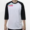 Raglan 3/4 Roundneck Shirt (White Body) Thumbnail