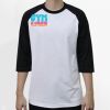Raglan 3/4 Roundneck Shirt (White Body) Thumbnail