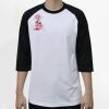 Raglan 3/4 Roundneck Shirt (White Body) Thumbnail