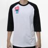 Raglan 3/4 Roundneck Shirt (White Body) Thumbnail