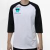 Raglan 3/4 Roundneck Shirt (White Body) Thumbnail