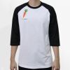 Raglan 3/4 Roundneck Shirt (White Body) Thumbnail