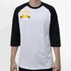 Raglan 3/4 Roundneck Shirt (White Body) Thumbnail