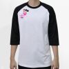 Raglan 3/4 Roundneck Shirt (White Body) Thumbnail