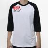 Raglan 3/4 Roundneck Shirt (White Body) Thumbnail