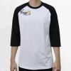Raglan 3/4 Roundneck Shirt (White Body) Thumbnail