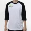 Raglan 3/4 Roundneck Shirt (White Body) Thumbnail