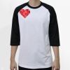 Raglan 3/4 Roundneck Shirt (White Body) Thumbnail
