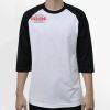 Raglan 3/4 Roundneck Shirt (White Body) Thumbnail