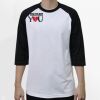 Raglan 3/4 Roundneck Shirt (White Body) Thumbnail