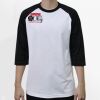 Raglan 3/4 Roundneck Shirt (White Body) Thumbnail