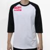 Raglan 3/4 Roundneck Shirt (White Body) Thumbnail