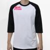 Raglan 3/4 Roundneck Shirt (White Body) Thumbnail