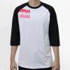 Raglan 3/4 Roundneck Shirt (White Body) Thumbnail