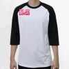Raglan 3/4 Roundneck Shirt (White Body) Thumbnail
