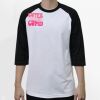 Raglan 3/4 Roundneck Shirt (White Body) Thumbnail