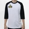 Raglan 3/4 Roundneck Shirt (White Body) Thumbnail
