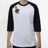 Raglan 3/4 Roundneck Shirt (White Body) Thumbnail