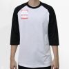 Raglan 3/4 Roundneck Shirt (White Body) Thumbnail