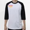 Raglan 3/4 Roundneck Shirt (White Body) Thumbnail