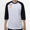Raglan 3/4 Roundneck Shirt (White Body) Thumbnail