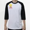Raglan 3/4 Roundneck Shirt (White Body) Thumbnail