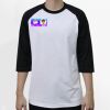 Raglan 3/4 Roundneck Shirt (White Body) Thumbnail