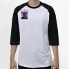 Raglan 3/4 Roundneck Shirt (White Body) Thumbnail
