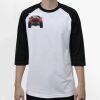Raglan 3/4 Roundneck Shirt (White Body) Thumbnail