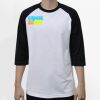 Raglan 3/4 Roundneck Shirt (White Body) Thumbnail