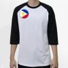 Raglan 3/4 Roundneck Shirt (White Body) Thumbnail