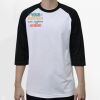 Raglan 3/4 Roundneck Shirt (White Body) Thumbnail