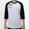 Raglan 3/4 Roundneck Shirt (White Body) Thumbnail