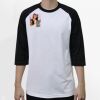 Raglan 3/4 Roundneck Shirt (White Body) Thumbnail