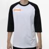 Raglan 3/4 Roundneck Shirt (White Body) Thumbnail