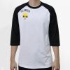 Raglan 3/4 Roundneck Shirt (White Body) Thumbnail