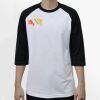 Raglan 3/4 Roundneck Shirt (White Body) Thumbnail