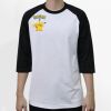 Raglan 3/4 Roundneck Shirt (White Body) Thumbnail
