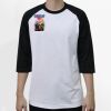 Raglan 3/4 Roundneck Shirt (White Body) Thumbnail