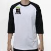 Raglan 3/4 Roundneck Shirt (White Body) Thumbnail