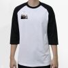Raglan 3/4 Roundneck Shirt (White Body) Thumbnail