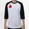 Raglan 3/4 Roundneck Shirt (White Body) Thumbnail