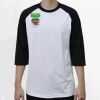 Raglan 3/4 Roundneck Shirt (White Body) Thumbnail
