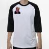 Raglan 3/4 Roundneck Shirt (White Body) Thumbnail