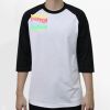 Raglan 3/4 Roundneck Shirt (White Body) Thumbnail