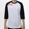 Raglan 3/4 Roundneck Shirt (White Body) Thumbnail
