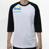 Raglan 3/4 Roundneck Shirt (White Body) Thumbnail