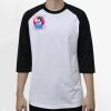 Raglan 3/4 Roundneck Shirt (White Body) Thumbnail