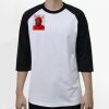 Raglan 3/4 Roundneck Shirt (White Body) Thumbnail